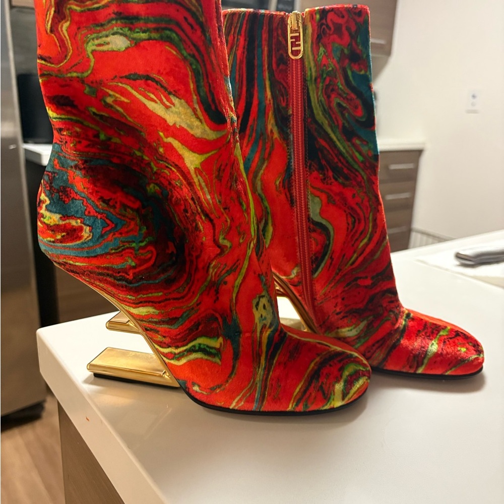 Colorful Abstract Women's Boots
